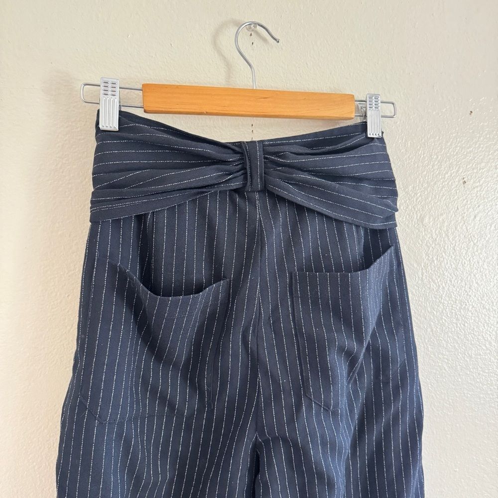 Anthropologie Marin Pinstripe High Waist Tapered Pants 10 - Picture 7 of 10